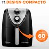 Fritadeira sem Oleo Eletrica Mondial Air Fryer 1500w Preto 110v - 6