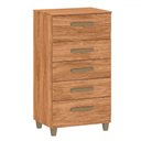 Ver imagem 2 de Cômoda Malta 5 Gavetas Mel - Fellicci