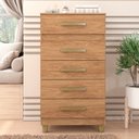 Ver imagem 1 de Cômoda Malta 5 Gavetas Mel - Fellicci