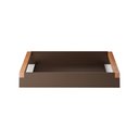 Ver imagem 3 de Bandeja Decorativa para Sala de Jantar Linha Nexo 40x25cm Aço Corten