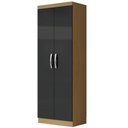 Ver imagem 1 de Armário Multiuso Organizador Lavanderia 2 Portas 3 Prateleiras 1,70m New Aramóveis Atac Graf