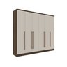 Quarto Casal Completo Guarda Roupa 6 Portas com Cômoda Cama e Cabeceira Tcil Móveis - 5