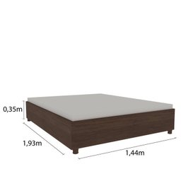 Quarto Casal Completo Guarda Roupa 6 Portas com Cômoda Cama e Cabeceira Tcil Móveis - 17
