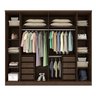 Quarto Casal Completo Guarda Roupa 6 Portas com Cômoda Cama e Cabeceira Tcil Móveis - 7
