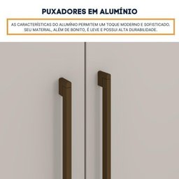 Quarto Casal Completo Guarda Roupa 6 Portas com Cômoda Cama e Cabeceira Tcil Móveis - 13