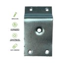 Ver imagem 2 de Chapinha Chapa Base Inclinada com Parafusos para Pé Palito Zincado:Kit 8