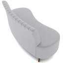 Ver imagem 7 de Sofá Chaise Living 2 Lugares 135cm para Sala Cayman K01 Veludo Cinza - Lyam Decor