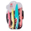 Ver imagem 4 de Kit Facas Coloridas 4 Pecas Ceramica Aco Inox Cabo Plastico