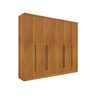 Quarto Casal Completo Guarda Roupa 6 Portas com Cômoda Cama e Cabeceira  - 5