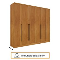 Quarto Casal Completo Guarda Roupa 6 Portas com Cômoda Cama e Cabeceira  - 6