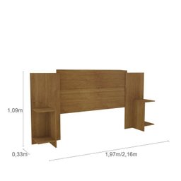 Quarto Casal Completo Guarda Roupa 6 Portas com Cômoda Cama e Cabeceira  - 19