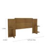 Quarto Casal Completo Guarda Roupa 6 Portas com Cômoda Cama e Cabeceira  - 19