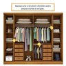 Quarto Casal Completo Guarda Roupa 6 Portas com Cômoda Cama e Cabeceira  - 10