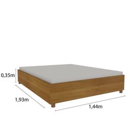 Quarto Casal Completo Guarda Roupa 6 Portas com Cômoda Cama e Cabeceira  - 15