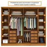 Quarto Casal Completo Guarda Roupa 6 Portas com Cômoda Cama e Cabeceira  - 9