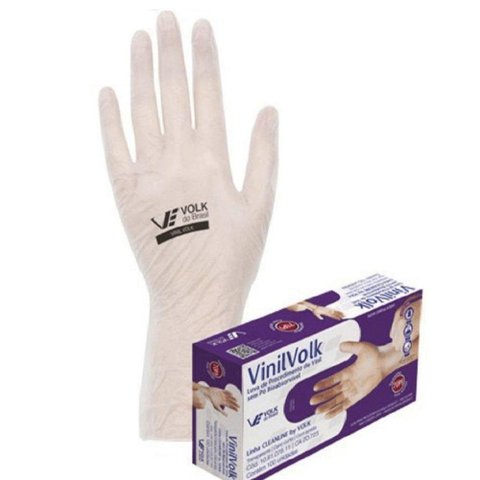 Luva Vinil sem Amido Volk G com 100