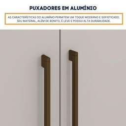 Quarto Casal Completo Guarda Roupa 6 Portas com Cômoda Cama e Cabeceira  - 12