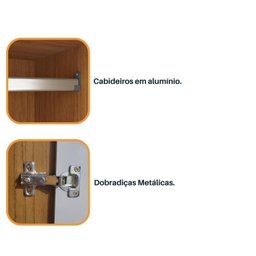 Quarto Casal Completo Guarda Roupa 6 Portas com Cômoda Cama e Cabeceira  - 13