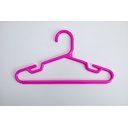 Ver imagem 2 de Cabide de Roupa Infantil Resistente Kit 24 Unidades Rosa Roupas de Criança e Bebês 28cm X 15 Cm