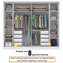 Ver imagem 5 de Quarto Casal Completo Guarda Roupa 6 Portas com Cômoda Cama e Cabeceira 