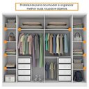 Ver imagem 6 de Quarto Casal Completo Guarda Roupa 6 Portas com Cômoda Cama e Cabeceira
