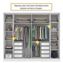 Ver imagem 7 de Quarto Casal Completo Guarda Roupa 6 Portas com Cômoda Cama e Cabeceira 