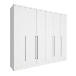 Quarto Casal Completo Guarda Roupa 6 Portas com Cômoda Cama e Cabeceira  - 9