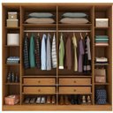 Ver imagem 7 de Quarto Casal Completo Guarda Roupa 6 Portas Veneza com Cama e Mesa de Cabeceira Neve