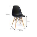 Ver imagem 2 de Cadeira Eames Eiffel sem Braço Bulk Preto