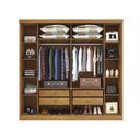 Ver imagem 4 de Quarto Casal Completo Guarda Roupa 6 Portas Veneza com Cama e Mesa de Cabeceira Neve