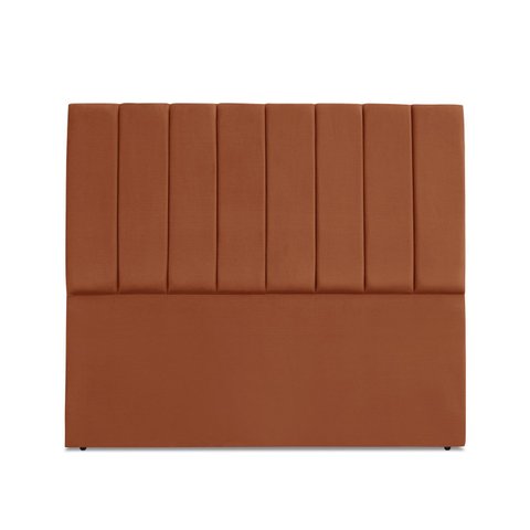 Cabeceira Estofada Carla 160 Cm Suede Terracota