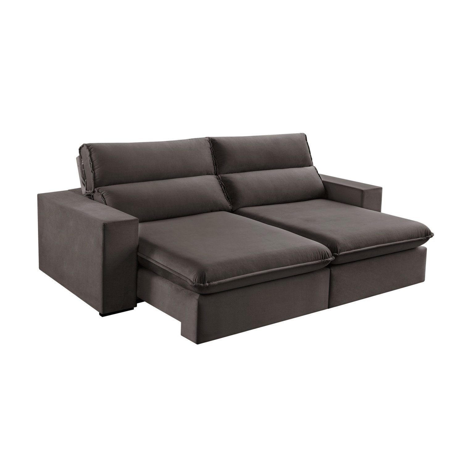 Sofá 2 Lugares 230cm Retrátil e Reclinável Free Veludo - 2