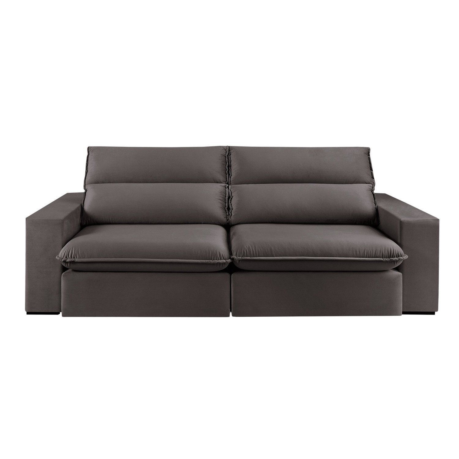 Sofá 2 Lugares 230cm Retrátil e Reclinável Free Veludo - 4