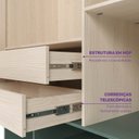 Ver imagem 6 de Quarto Montessori Mini Cama Giulia e Guarda-Roupa Curió 4 Portas Casatema MadeiraOriginals Natural/V