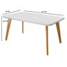 Mesa para Sala de Jantar 137x90cm Tampo Vidro/MDF Rafaela - 3