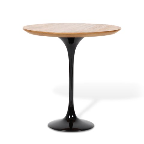 Mesa Saarinen Lateral - Louro Freijó 40cm de Diâmetro
