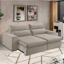 Ver imagem 1 de Sofá 2 Lugares 230cm Retrátil e Reclinável Free Veludo