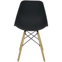 Ver imagem 5 de Kit 10 Cadeiras Charles Eames Eiffel Dsw - Base de Madeira Clara - Preto Multicolorido