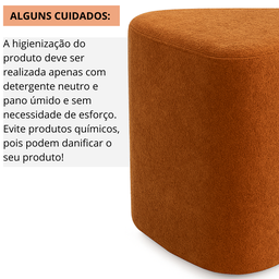 Puff Triangulo Trevi Decorativo Organico Tecido em Boucle - 5