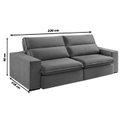 Ver imagem 3 de Sofá 2 Lugares 230cm Retrátil e Reclinável Free Veludo