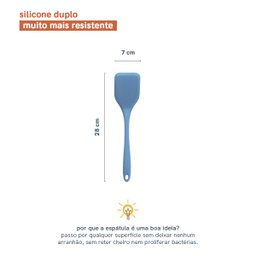 ESPÁTULA DE SILICONE DUPLO LISA - OIKOS - 2