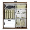 Guarda-roupa Solteiro Eco 04 100% Mdf 2 Portas 3 Gavetas Bom Pastor - Branco - 2