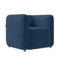 Ver imagem 5 de Poltrona Sala de Estar Decorativa Laguna Veludo K01 - D'Rossi Cor Azul Marinho