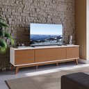 Ver imagem 1 de Rack Kappesberg 3 Portas Branco/canela 180cm