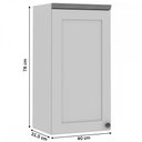 Ver imagem 3 de Armário Aéreo Cozinha 1 Porta Branco Fosco 1524 - Genialflex