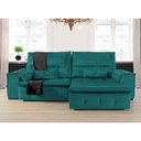 Ver imagem 1 de Sofá Fusion 2.60m Elétrico com Usb e Vibro Massagem - Verde