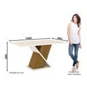 Ver imagem 5 de Mesa de Jantar Solus c/6 Cadeiras Vita Marrom/Nature/Off White