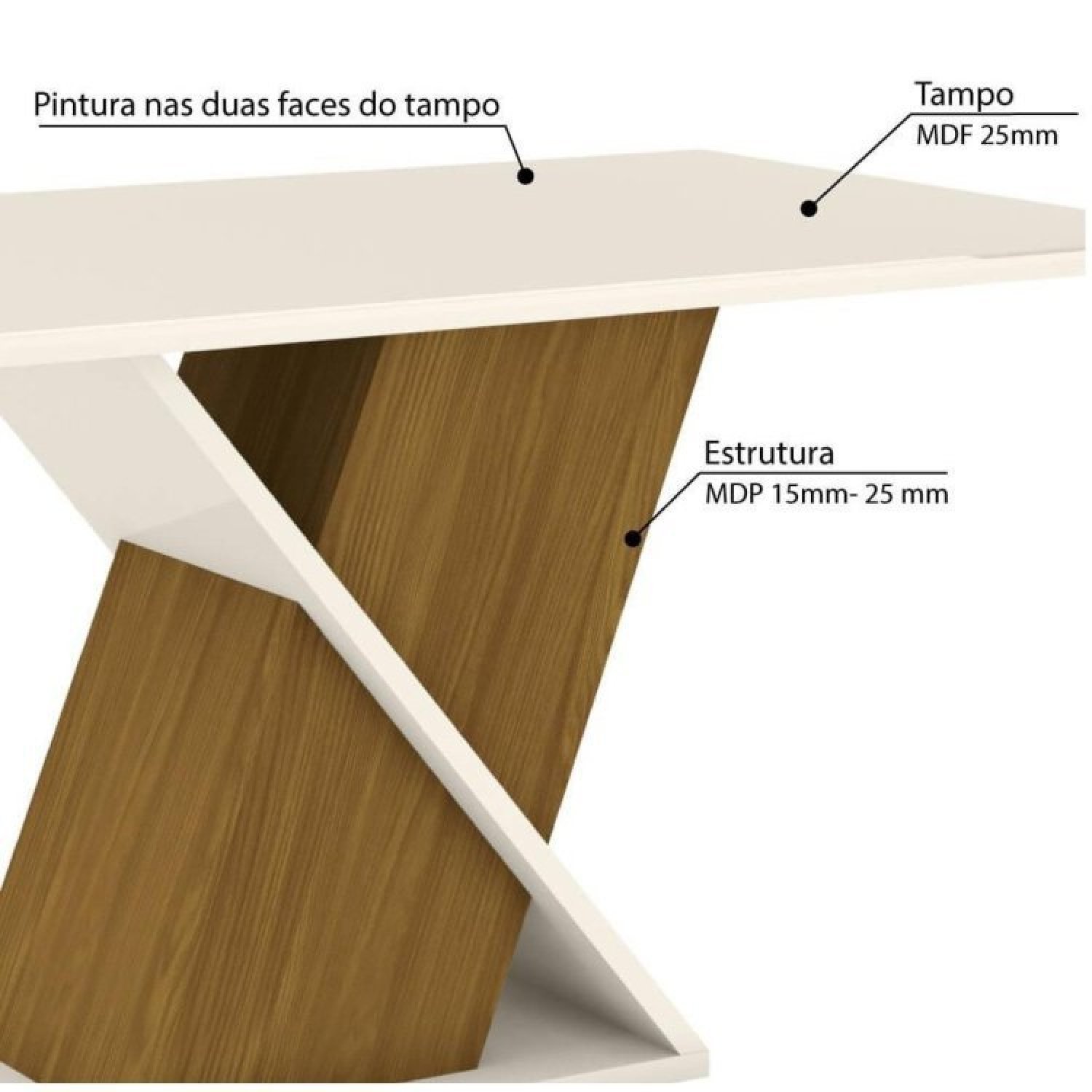 Mesa de Jantar Solus c/ 6 Cadeiras Vita  - 2