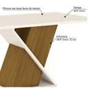 Ver imagem 2 de Mesa de Jantar Solus c/6 Cadeiras Vita Marrom/Nature/Off White