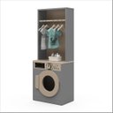 Ver imagem 1 de Lavanderia Infantil em Mdf Diana Cinza - Ofertamo